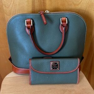 Dooney & Bourke bag with matching wallet.